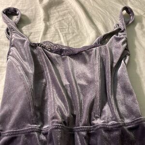 Bridgerton Purple velvet  Bodysuit
